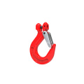 G80 alloy steel forged clevis sling hook with cast latch / lifting sling hook/cast hook